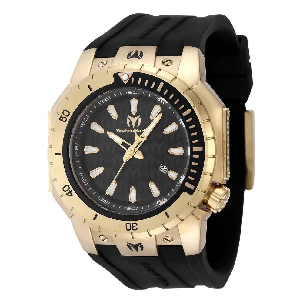 NWT TechnoMarine TM-224011 Manta | 3-Hand | Black | Men's Watch